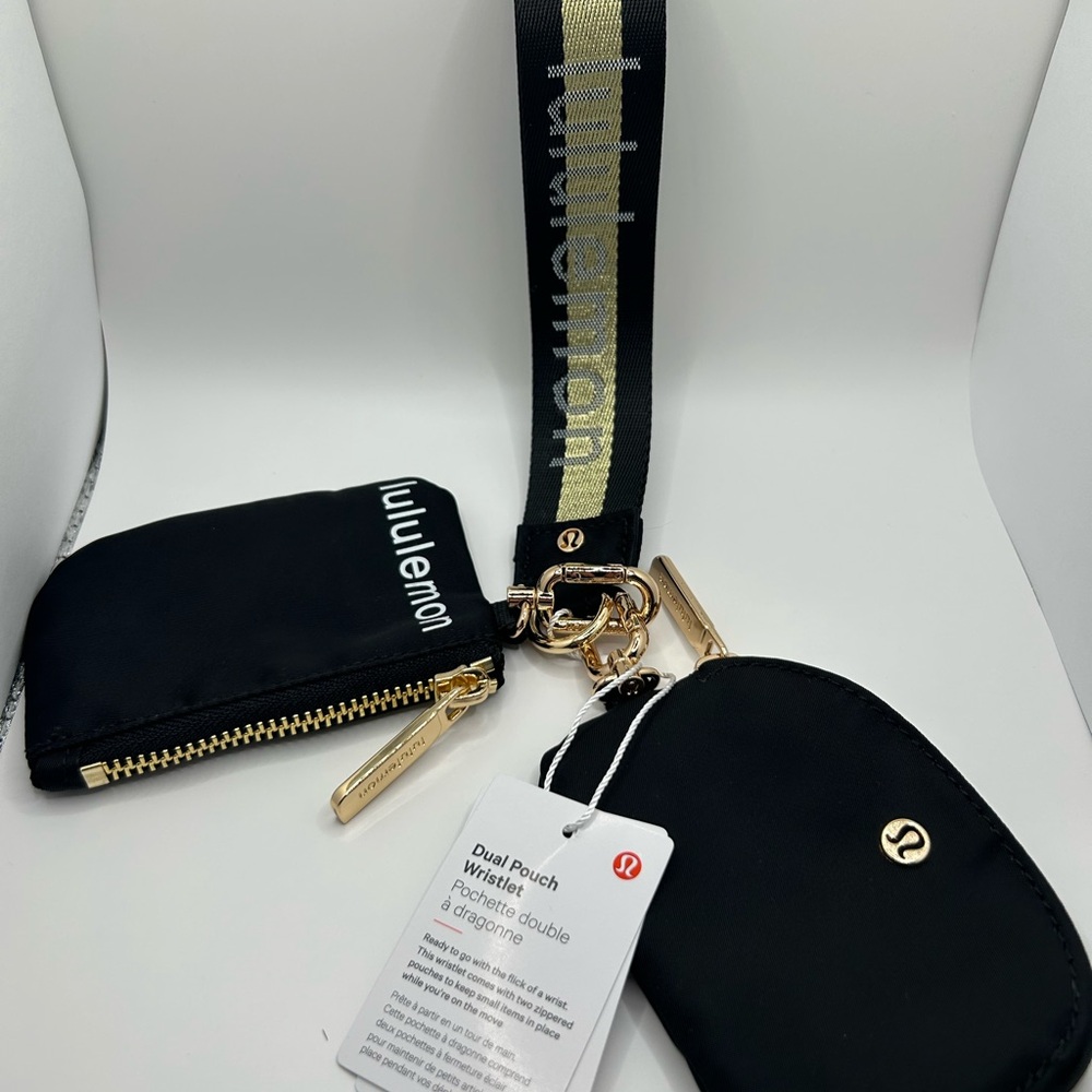 Lululemon Dual Pouch Wristlet | Black Organizer Bag NWT Free Ship